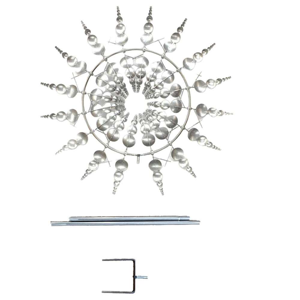 3D Metal Windmill Outdoor Decor