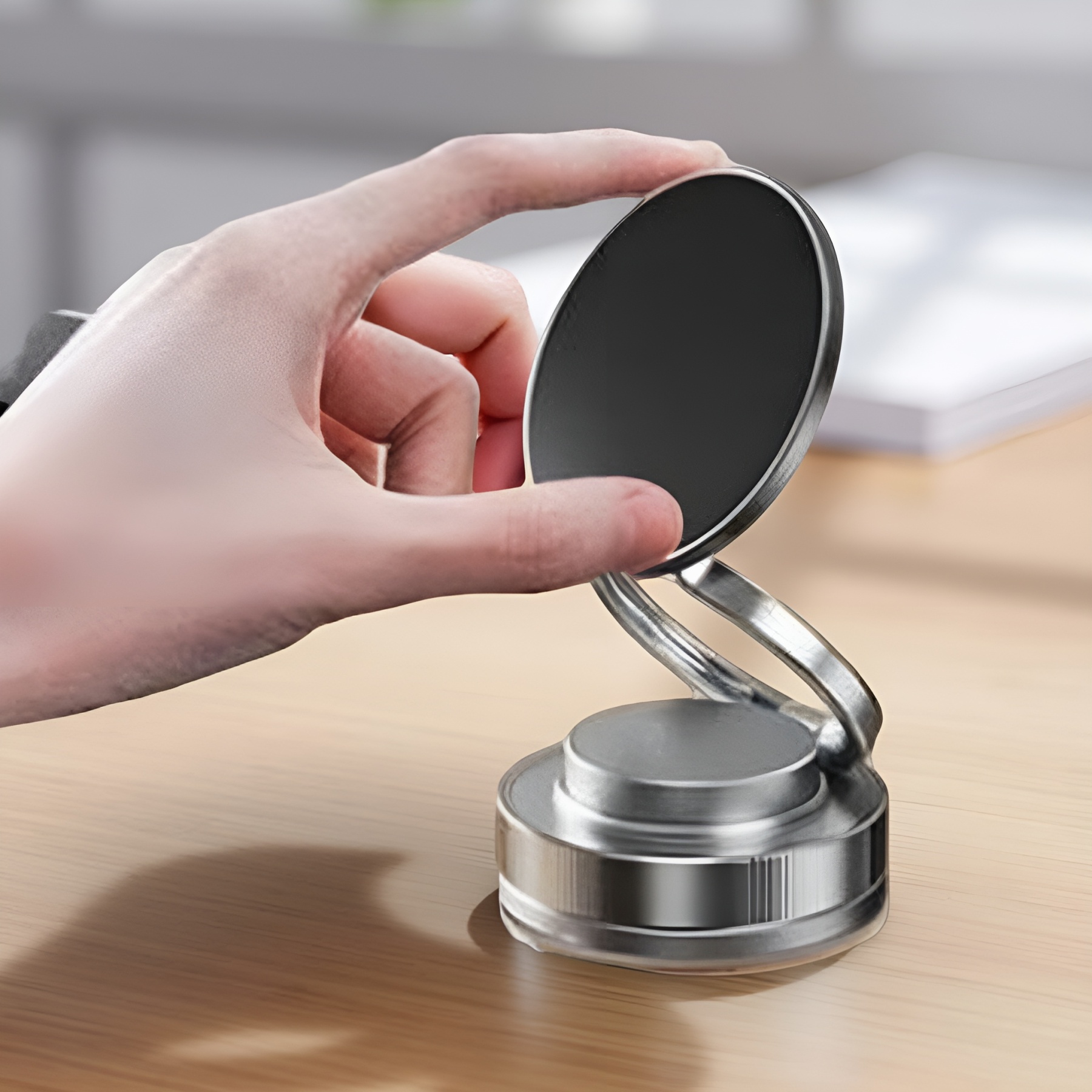 Title: Magnetic Suction Phone Mount
