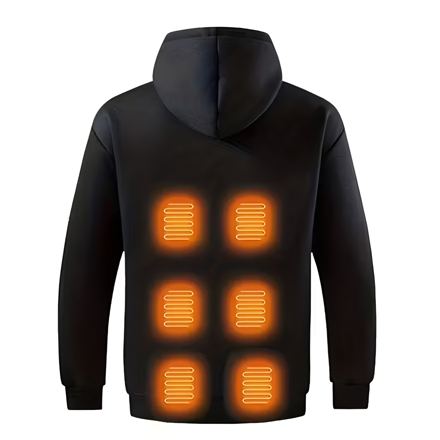 USB Heated Hoodie With Adjustable Eight Heating Zone