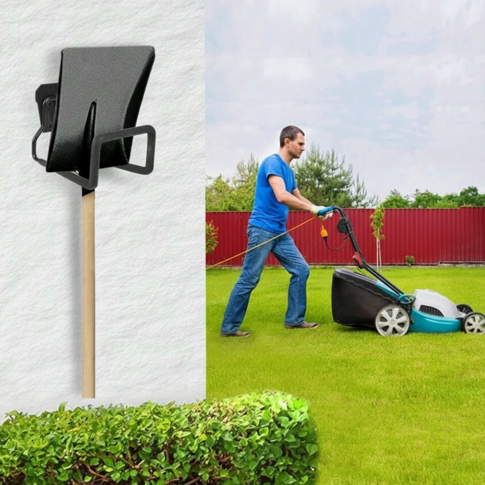 Heavy Duty Metal Garden Hose Holder Wall Mount For Outside Storage And Organization