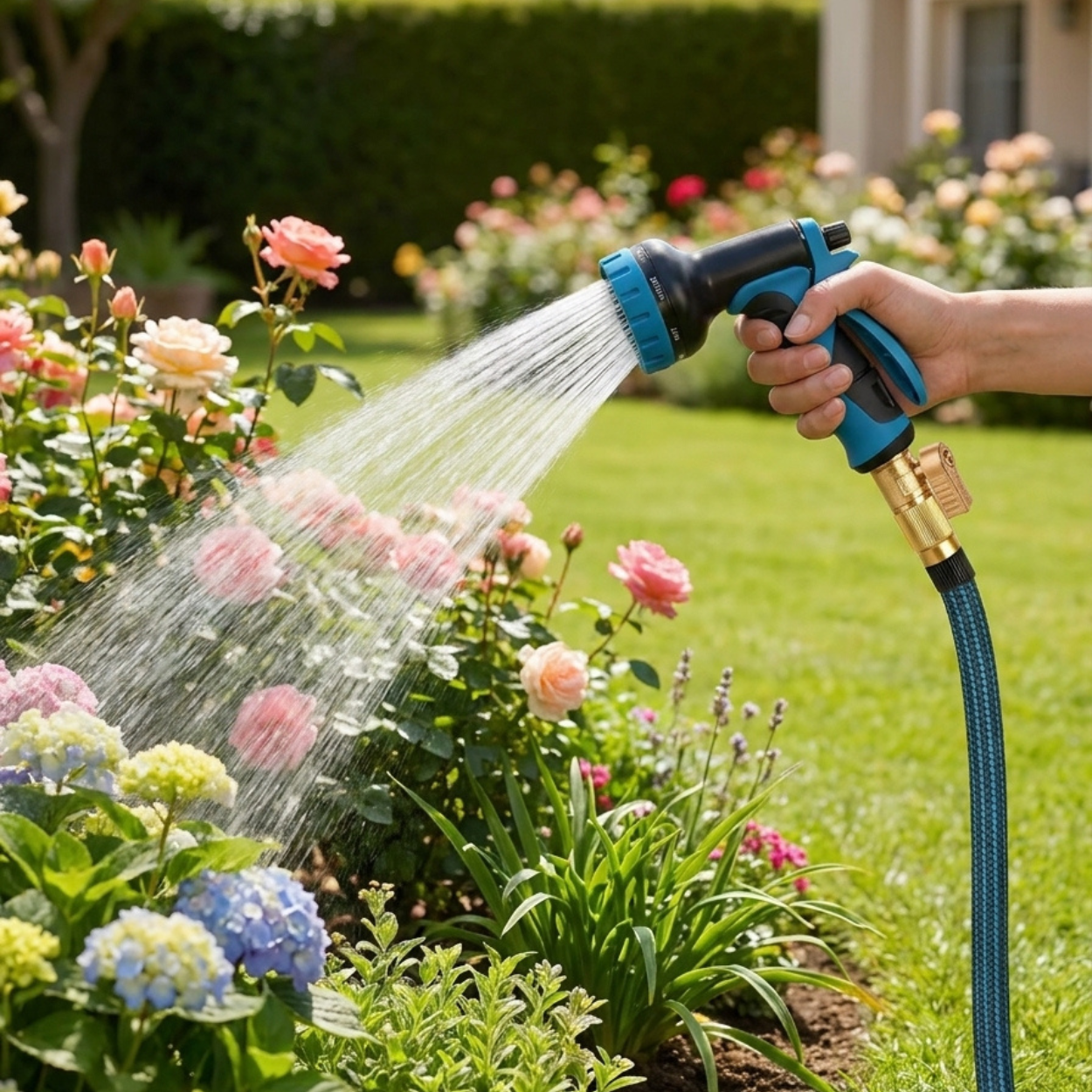 Heavy Duty Non Expandable Garden Hose With Solid Brass Fittings And Leakproof Design