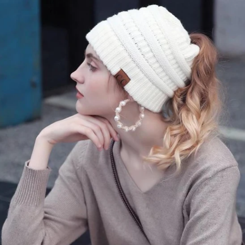 Ponytail Beanie Messy Bun-Viral Super Shop