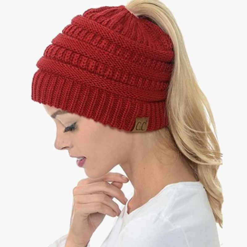 Ponytail Beanie Messy Bun-Viral Super Shop