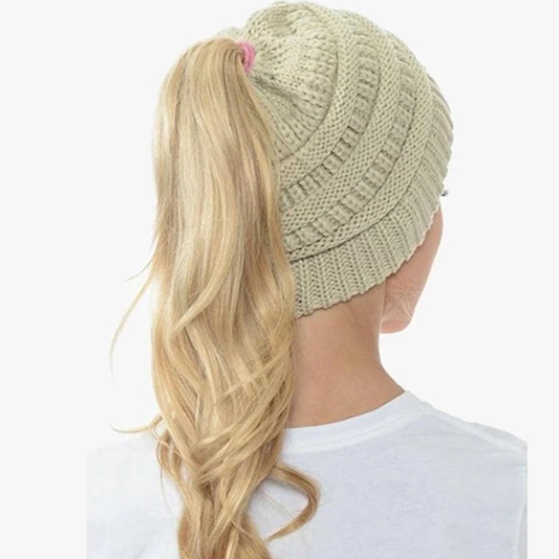 Ponytail Beanie Messy Bun-Viral Super Shop