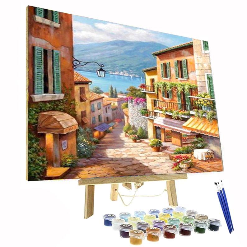 Paint By Numbers Kit - Cute Little Village-Viral Super Shop