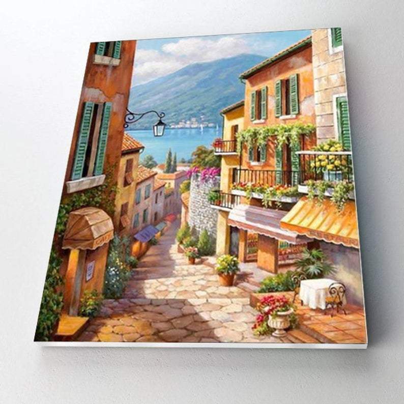 Paint By Numbers Kit - Cute Little Village-Viral Super Shop