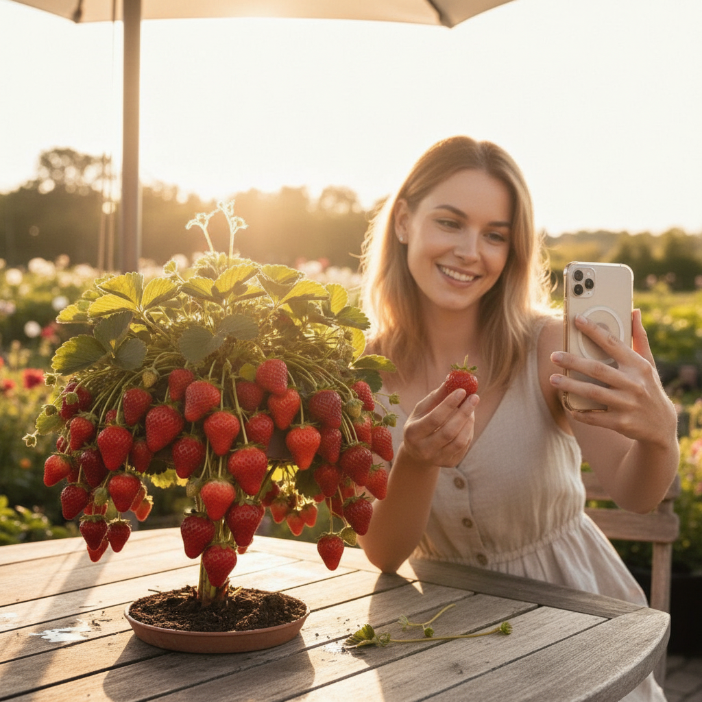 Giant Sweet Strawberry Plant Seeds For Garden