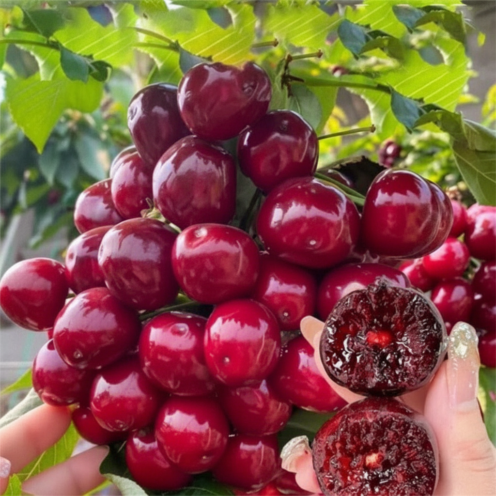 Black Cherry Fruit Sapling Tree For Home Gardens