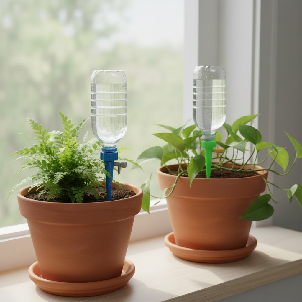 Pack Of 10 Potted Plants Easy Drip Irrigation Indoor Outdoor Watering Spikes 