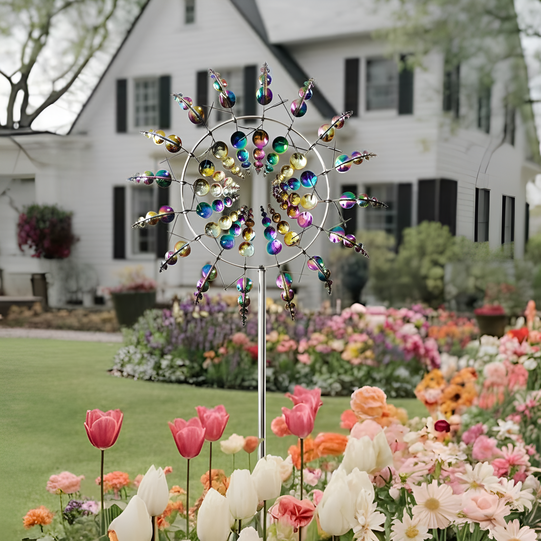 3D Metal Rotating Wind Spinner For Outdoor Decoration