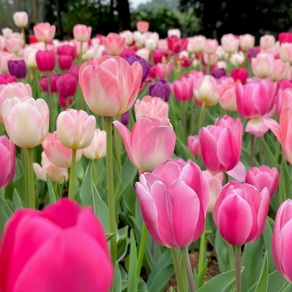200 Mixed Tulipa Bulb Seeds Collection For Spring Gardens