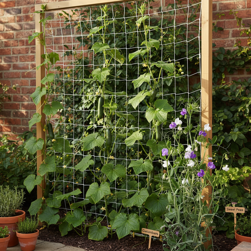 Plant Climbing Net For Cultivating Vines Fruits And Vegetables For Gardeners