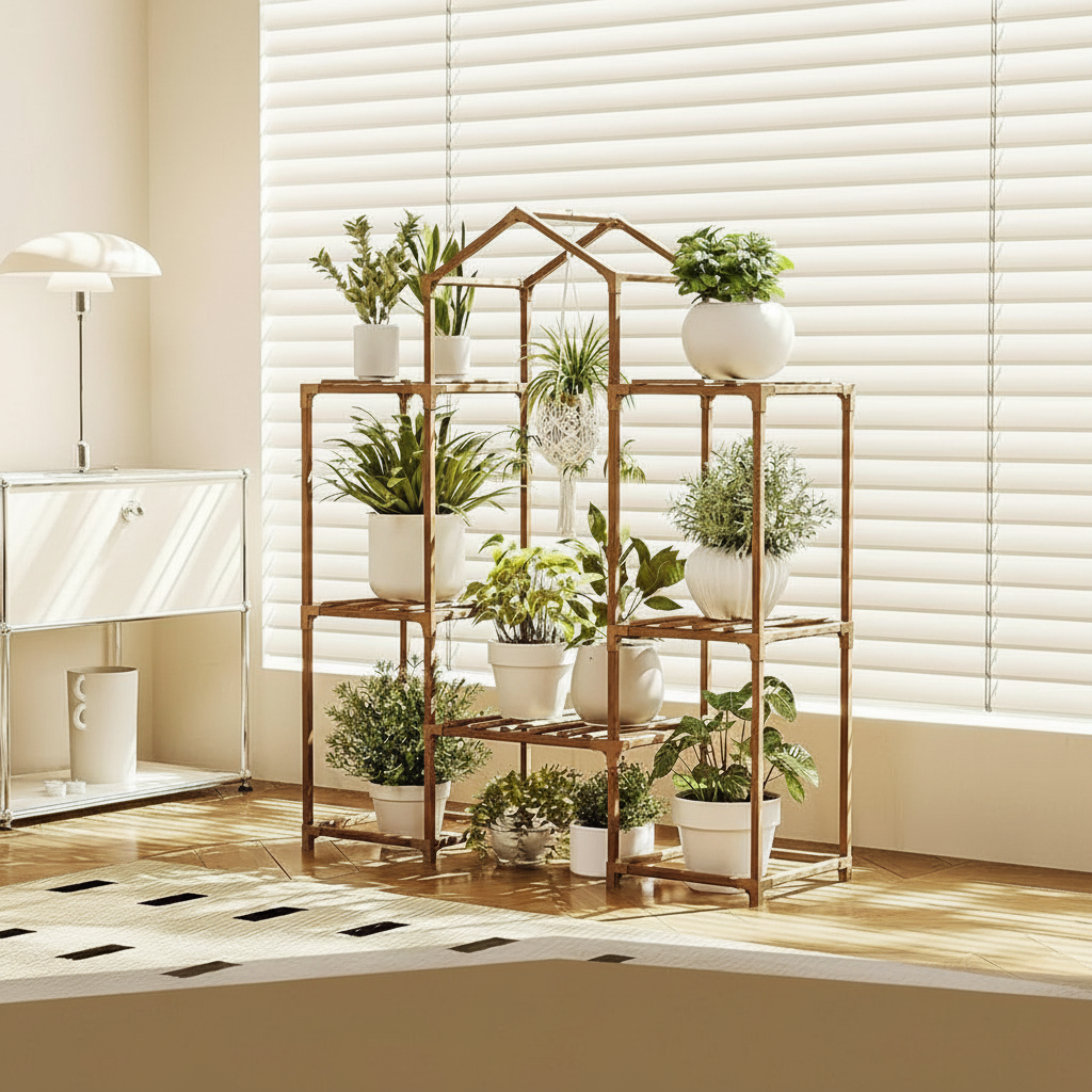 Multi Tier Plant Stand For Home And Garden Decor