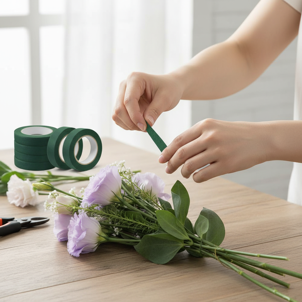 Self Adhesive Floral Tape For Artificial Flower Arrangements Crafting