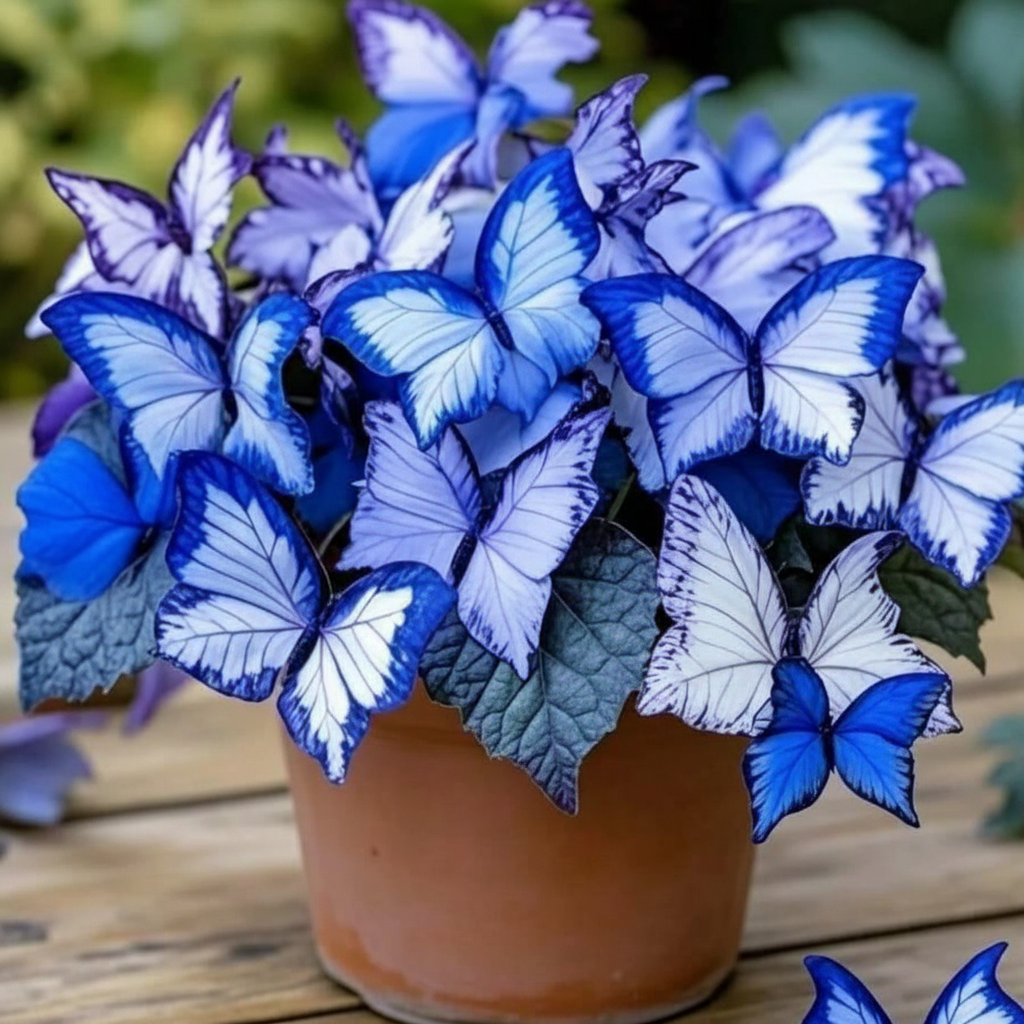 200 Pieces Of Moonlight Butterfly Begonia Flower Plant For Outdoor Growing 