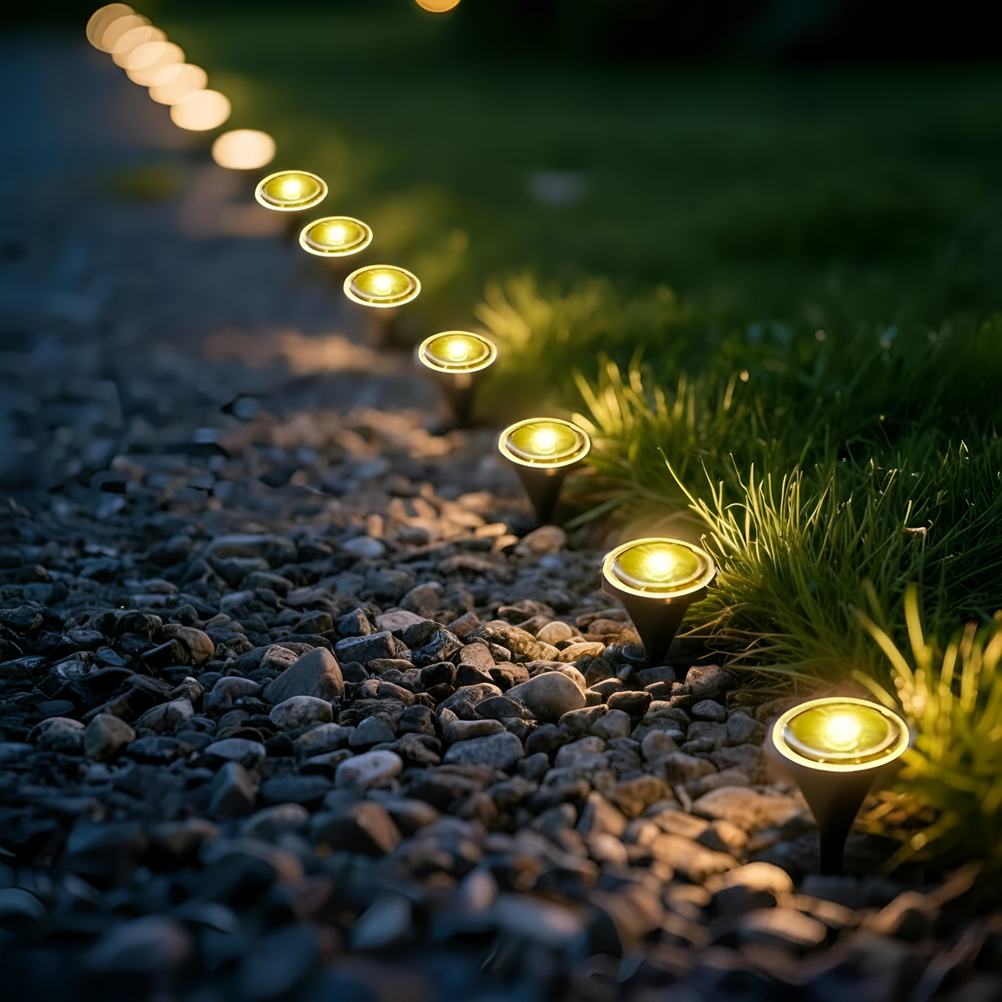 30 Pieces Waterproof Solar LED Pathway Lights 
