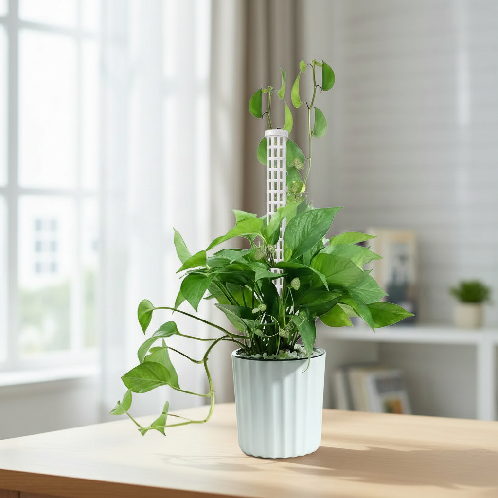 Plastic Moss Pole Plant Support Column Set For Indoor Gardeners
