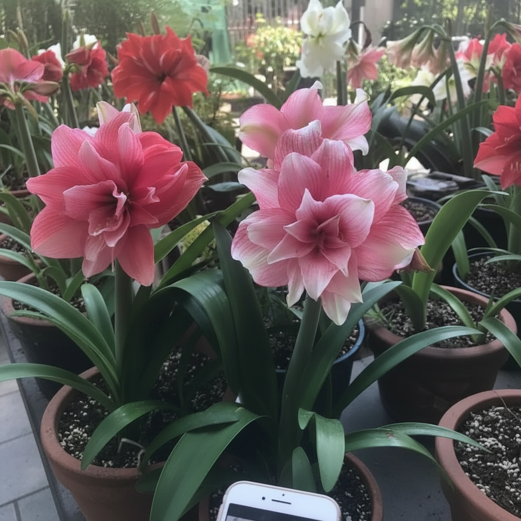 Amaryllis Flower Bulb Plant For Garden And Home Decor