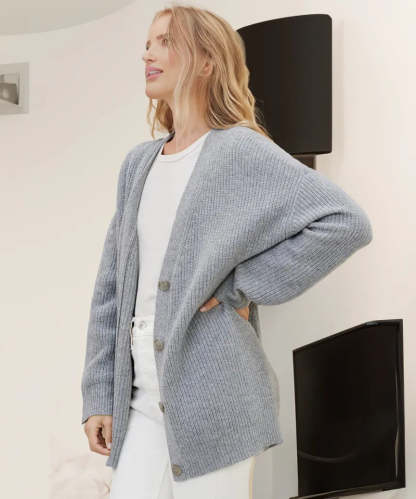 Woolen Cozy Cocoon Cardigan-Viral Super Shop