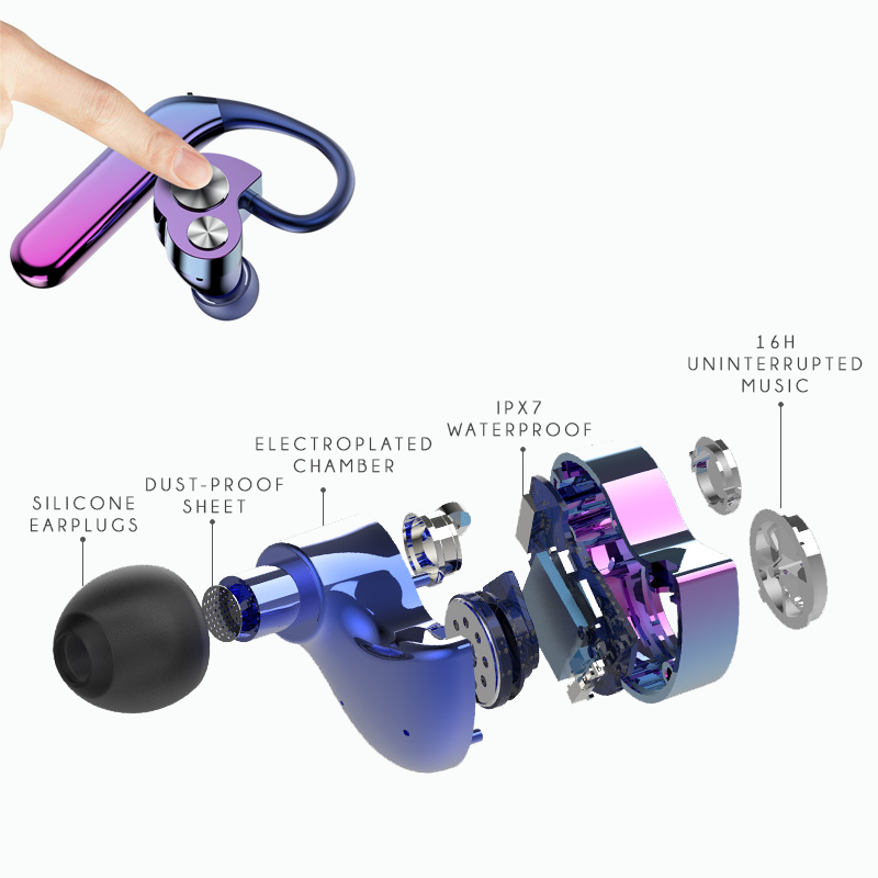 The Blue Pods - X6 Wireless Bluetooth Earbuds-Viral Super Shop