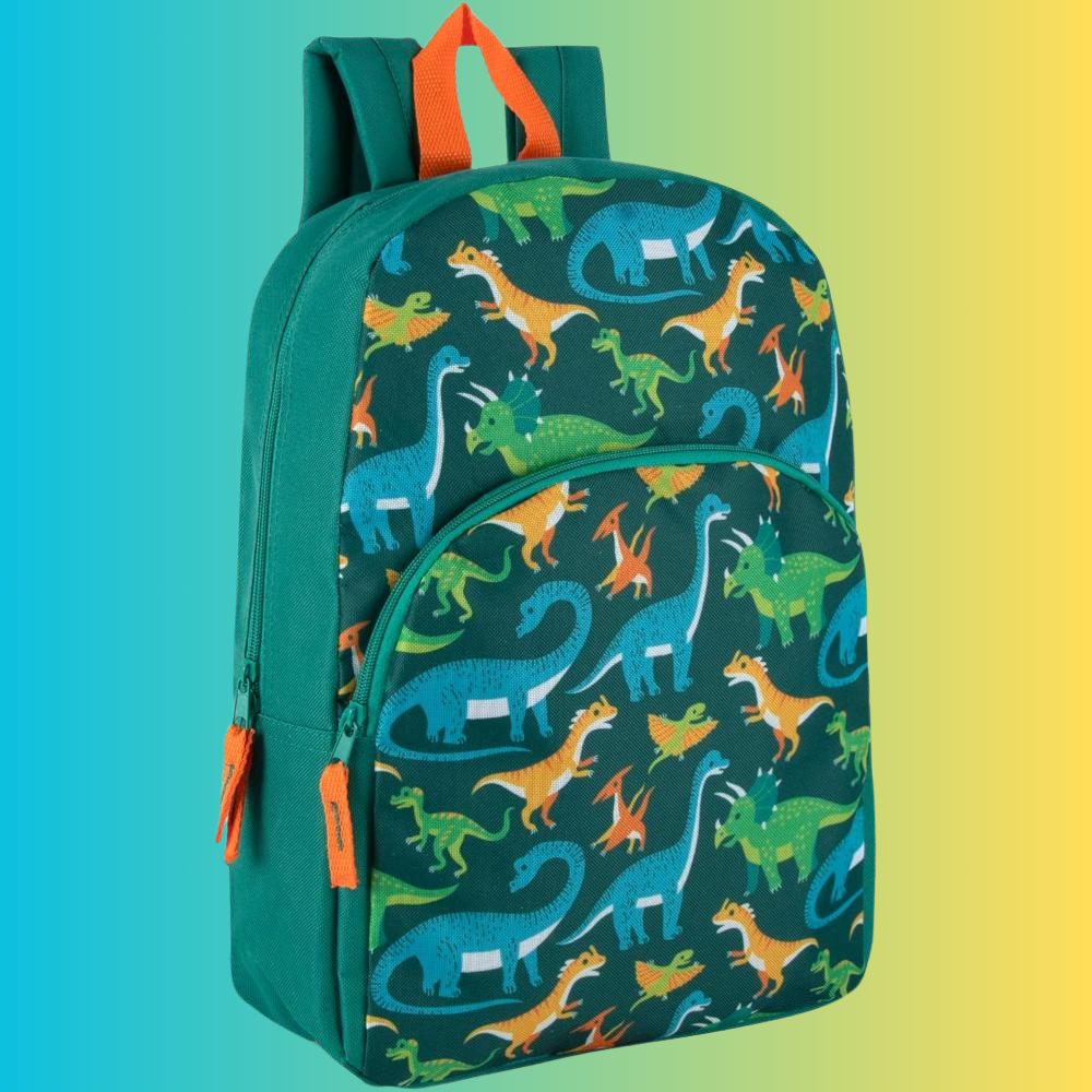 15 Inch Kids Backpacks for Boys & Girls | Preschool, Kindergarten, Elementary School Backpacks with Adjustable, Padded Straps (Tough Trucks)