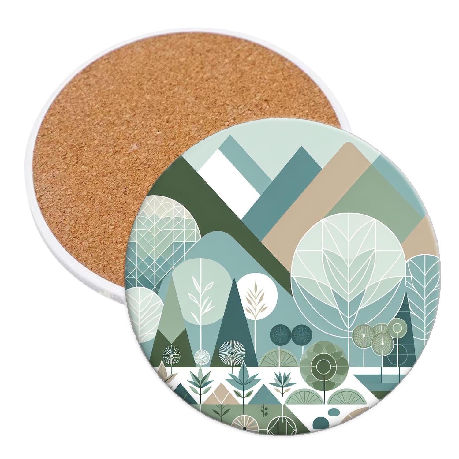 Minimalist Geometric Garden Travel Tumblers