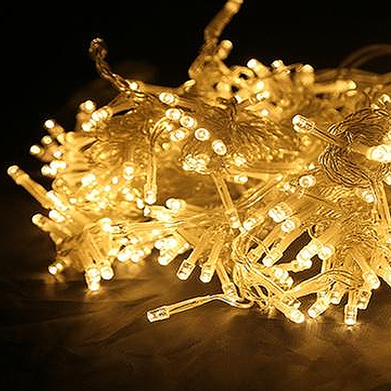 10Ft. 300-LED Warm White String Curtain Light-Viral Super Shop