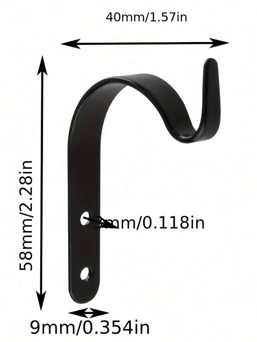 4/8pcs Iron Wall Hooks, Suitable For Hanging Plants, Baskets, Wind Chimes, Gardening Baskets, Lanterns And Clothes, Suitable For Country Style Decor. Multi-Functional Hooks Can Be Used To Hang Plants, Lanterns, Bird Feeders, Wind Chimes And Other Home Decor, Gardening Items, Easter Decorations, Etc. - Hook Up - View 9