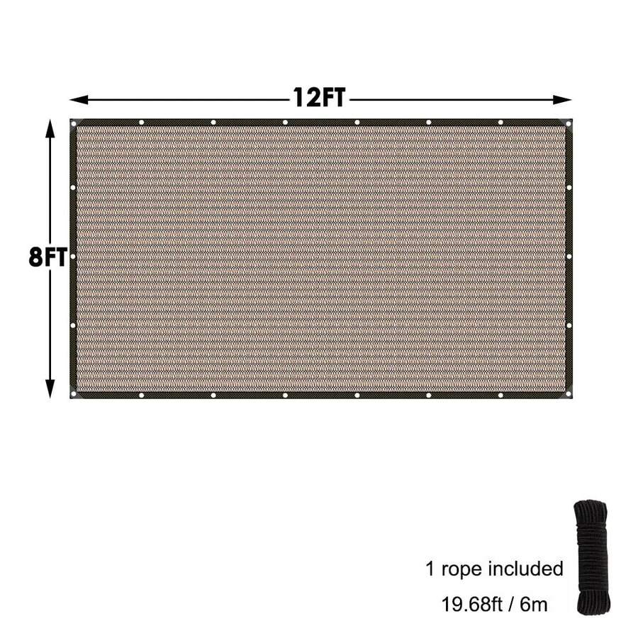 Sun Shade Cloth Privacy Screen With Grommets Balcony Fence Patio Garden Pergola, Pergola Cover Canopy Sun Shelter - Brown - View 14
