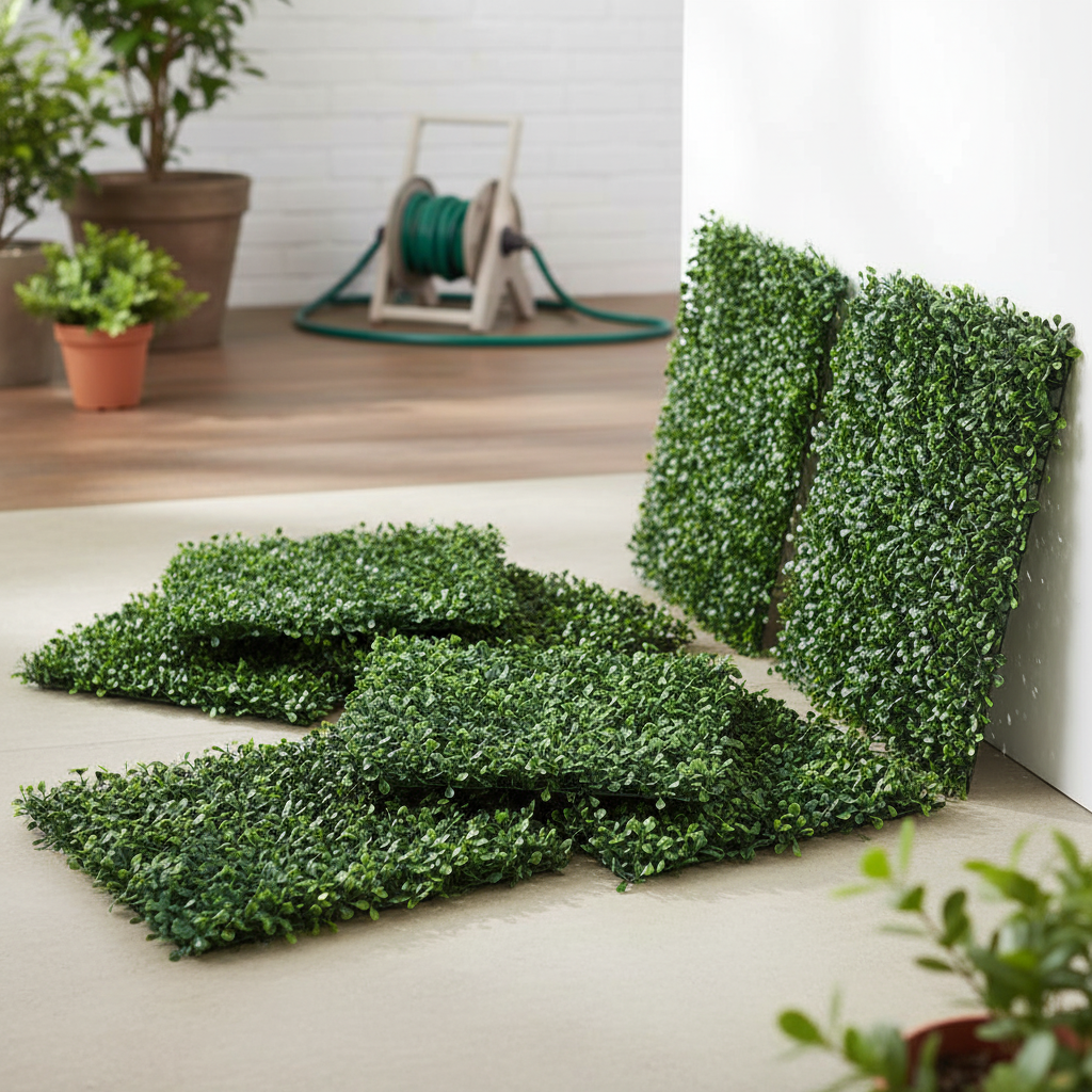 Artificial Boxwood Hedge Panels