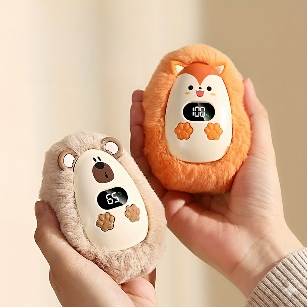 Portable USB Plush Design Warmer With Digital Display