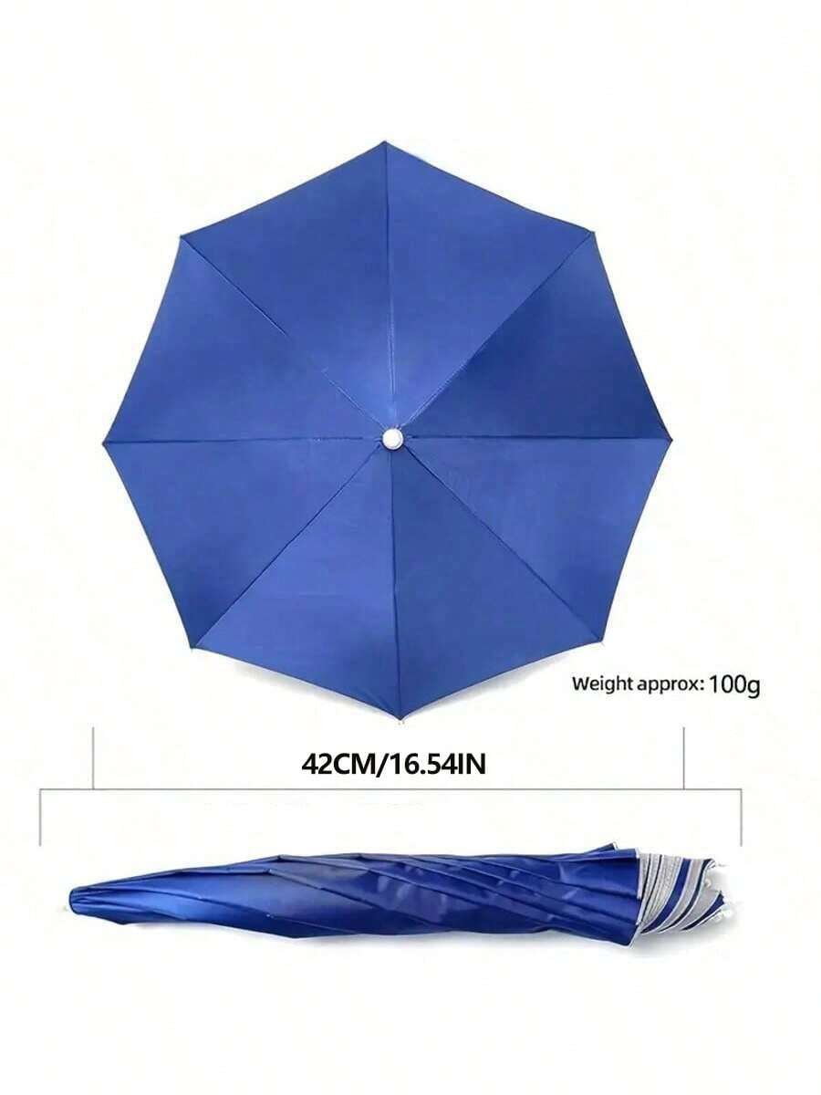 Umbrella Hat, Suitable For Camping And Fishing, Elastic Headband Umbrella Hat, UV Protection Umbrella Hat - Multicolor - View 6