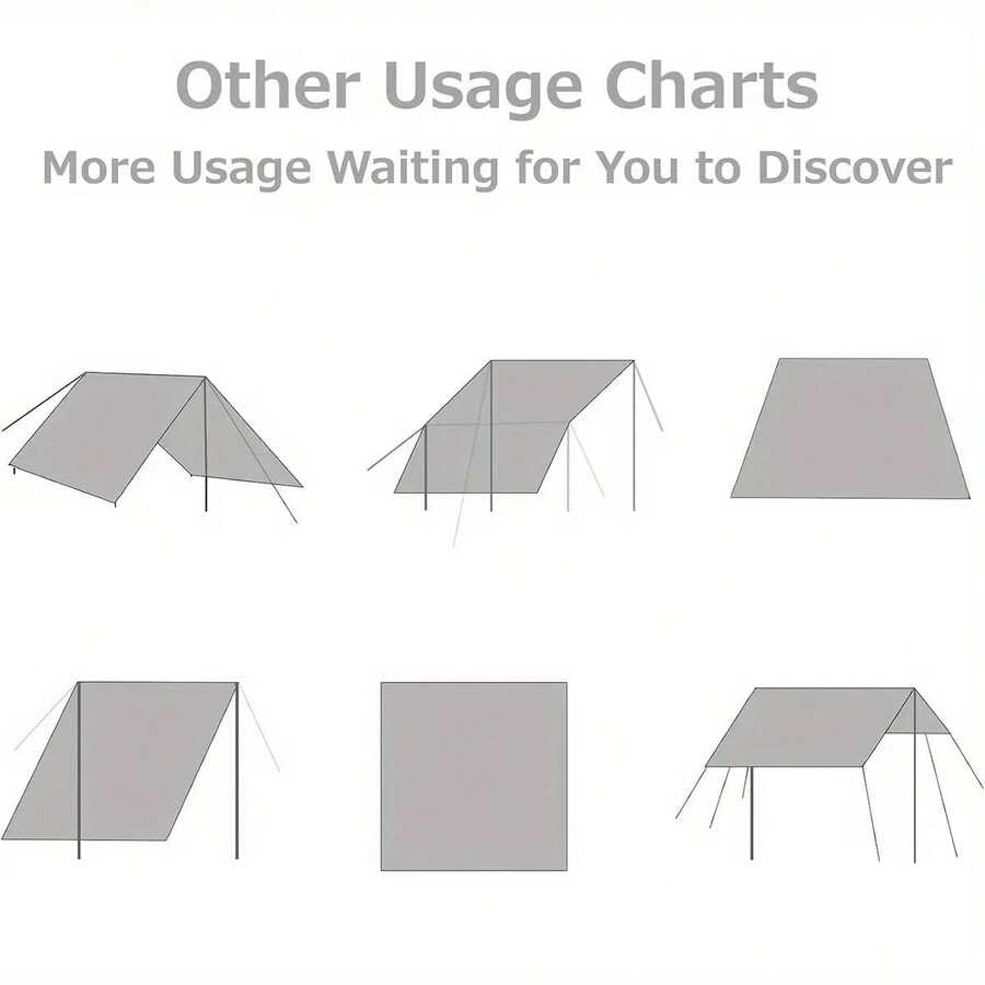 1pc Large Green Canopy Tarp - Outdoor Sun Shade Tent With Tree Branch & Leaf Pattern, All Season Use For Camping, Beach, Garden, Patio, Picnic, Gazebo, Awning - A - View 10