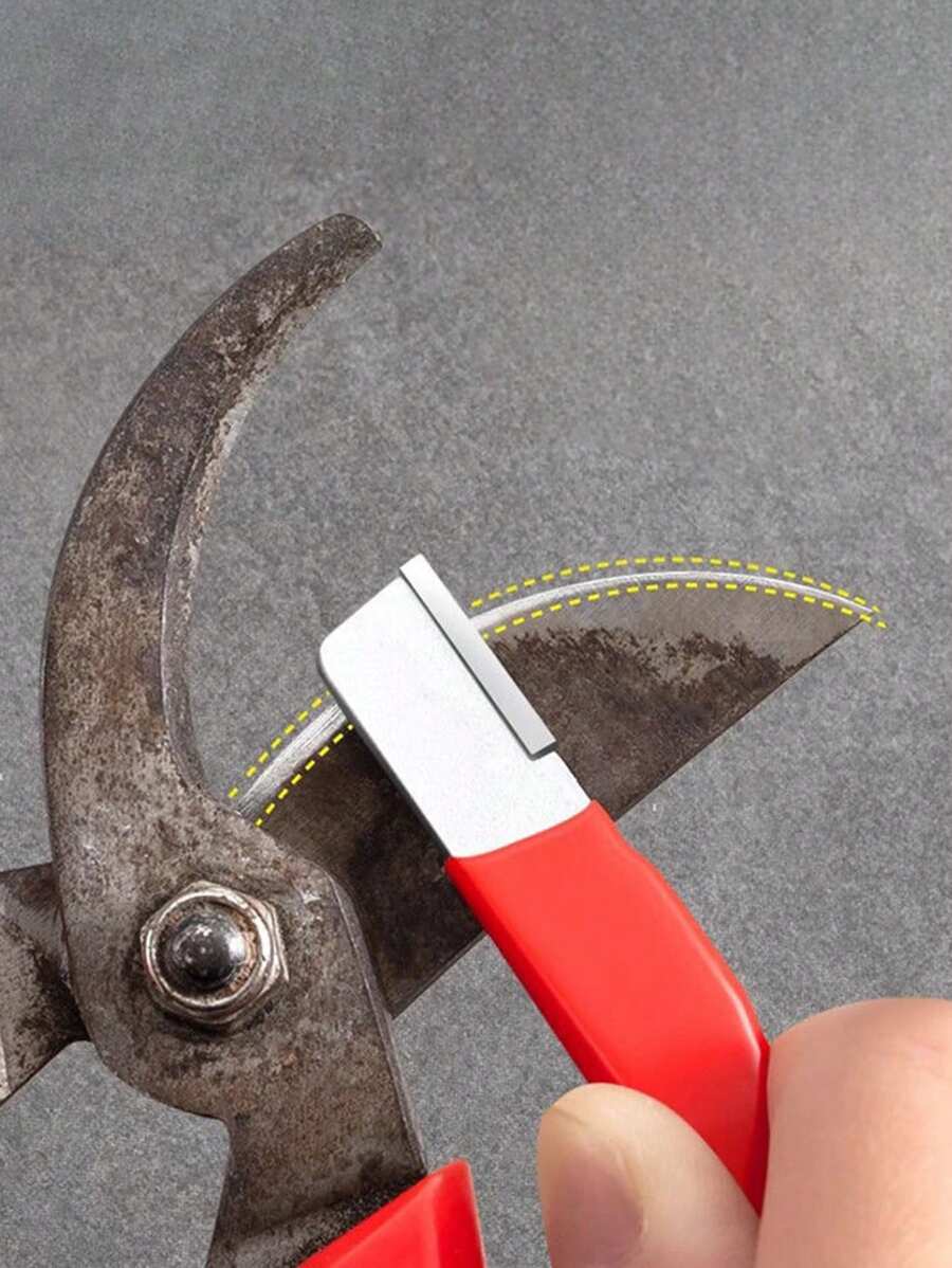 Convenient And Compact Sharpener, Suitable For Small Travel Hunting Knife Sharpener, Spring Sharpener Garden Scissors Good Helper, Convenient Portable Sharpener Tool - Multicolor - View 2