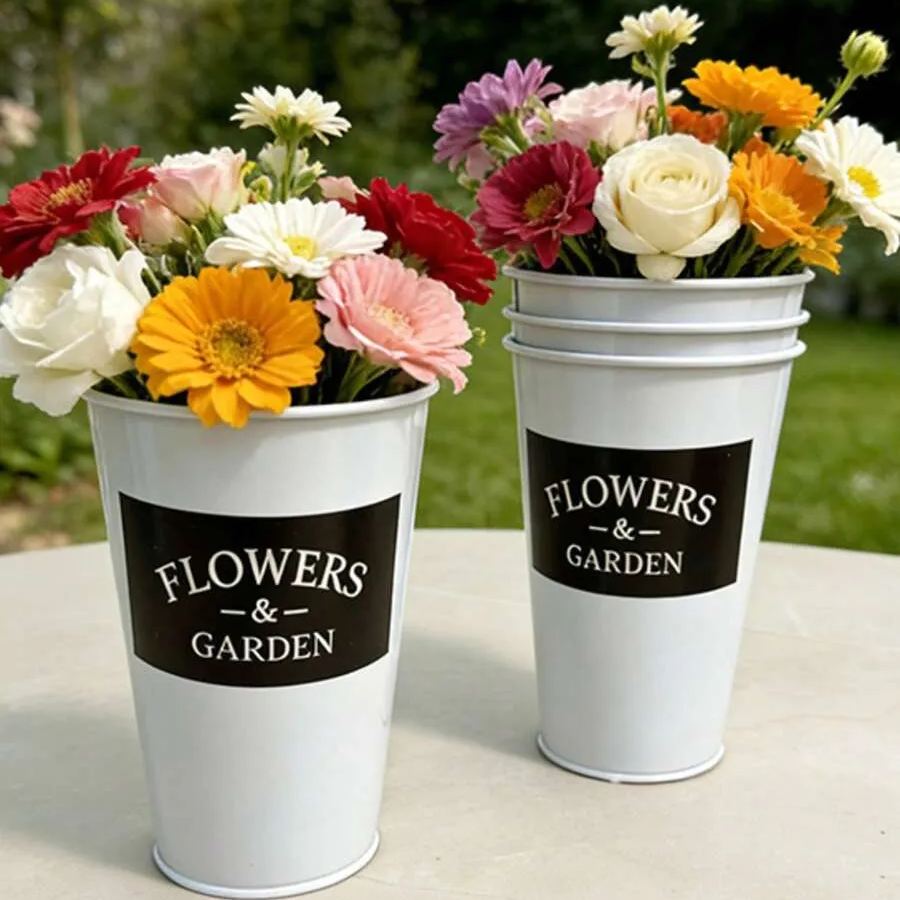 Classic Zinc Metal Bucket