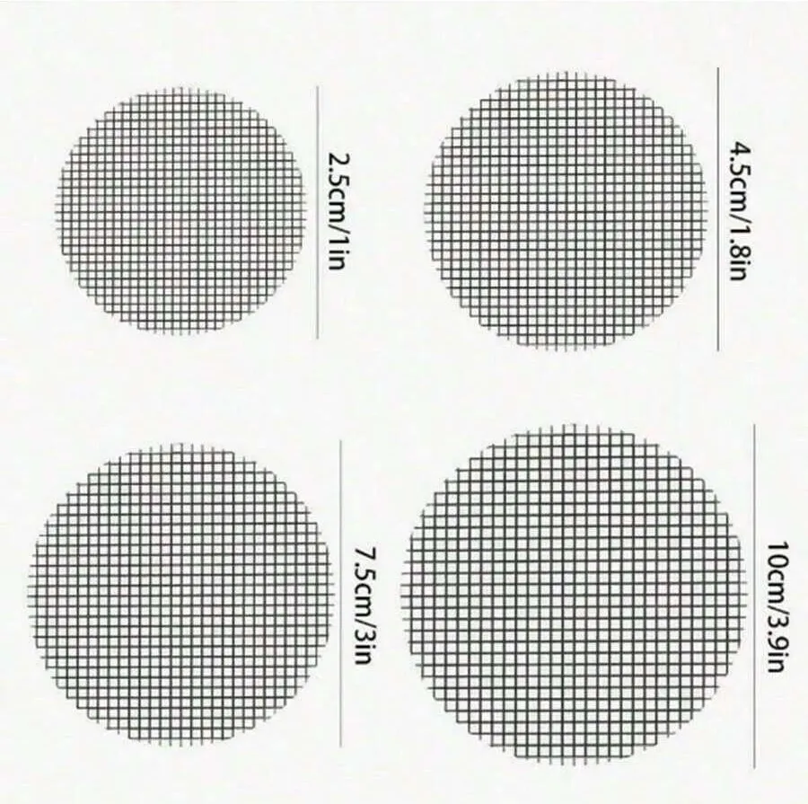 20pcs/50pcs Flowerpot Holes Net Pad, Round Drainage Hole Mesh Screen, Prevent Soil Erosion And Plant Drainage, Bonsai Flower Pot Bottom Grid Pad - Multicolor - View 3