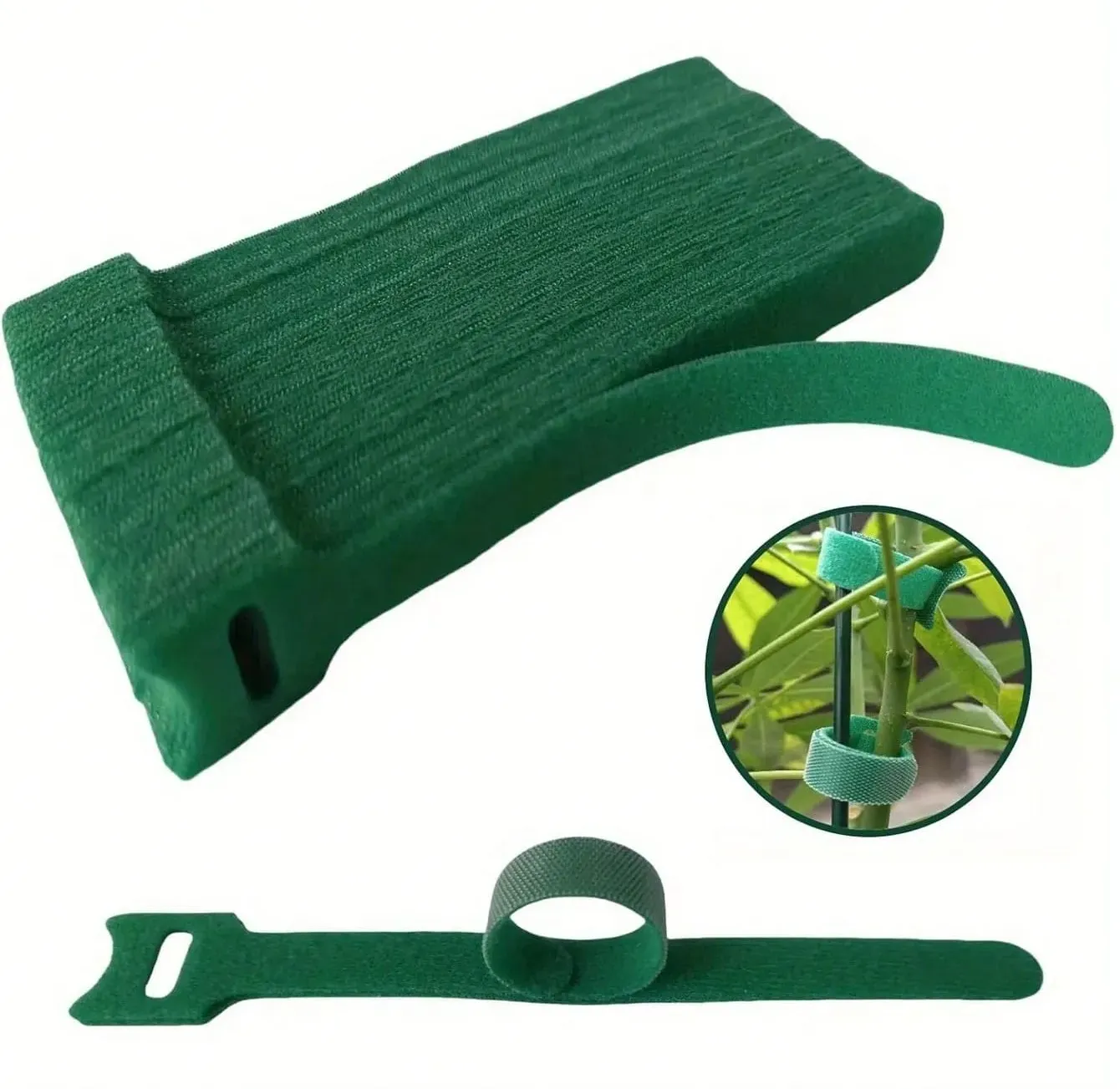 100pcs Non-Slip Adjustable Plant Ties, Cable Ties, Hook And Loop Fasteners, Holiday Wreath Ties, Hook-And-Loop Fastening Strap, Suitable For Climbing Plants, Support And Gardening Applications, Garden Maintenance Tools - Multicolor - View 9