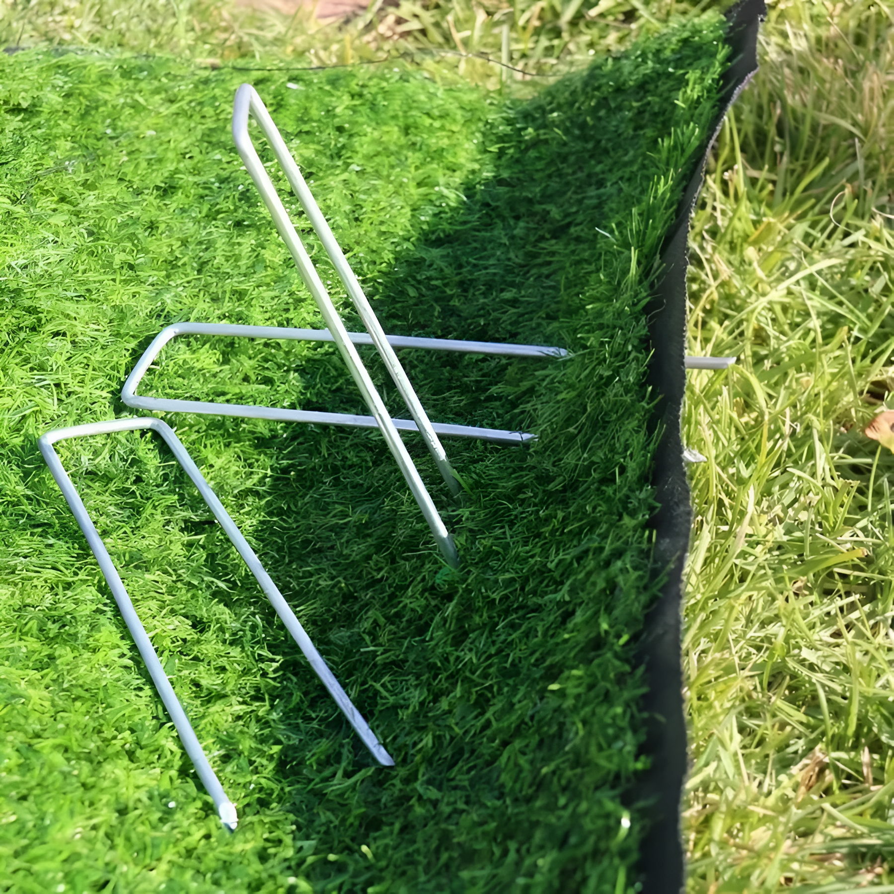 Galvanized Metal Garden Landscape Nails For Lawn Stakes Fence Fixing Plant Support