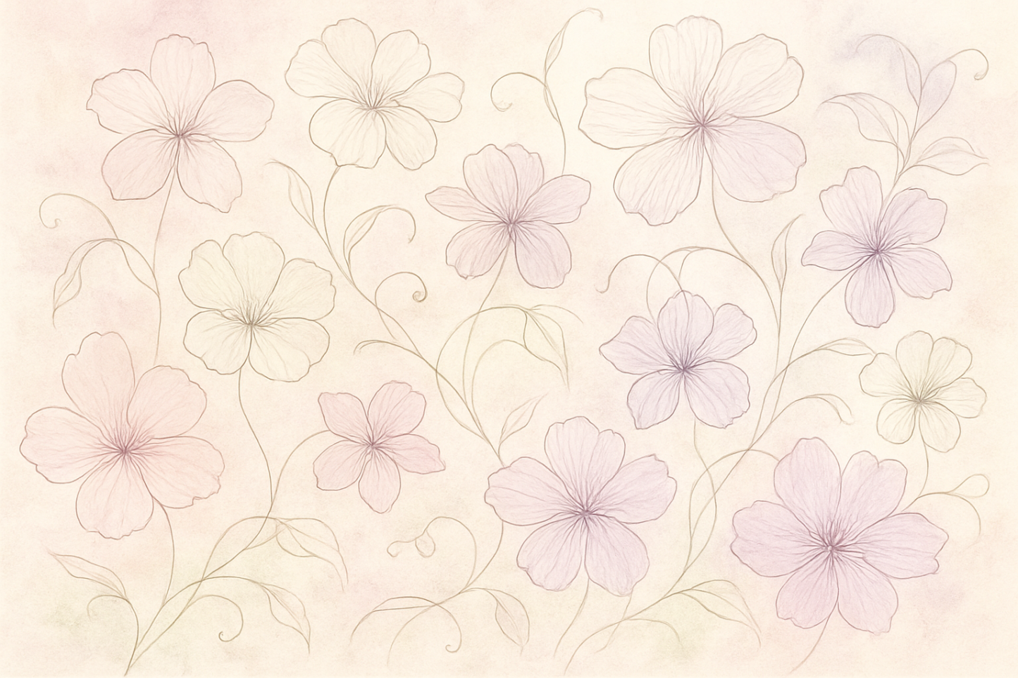 Delicate Lineage: The Art Of Floral Outlines Unique Tumblers
