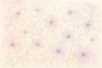 Delicate Lineage: The Art Of Floral Outlines Unique Tumblers