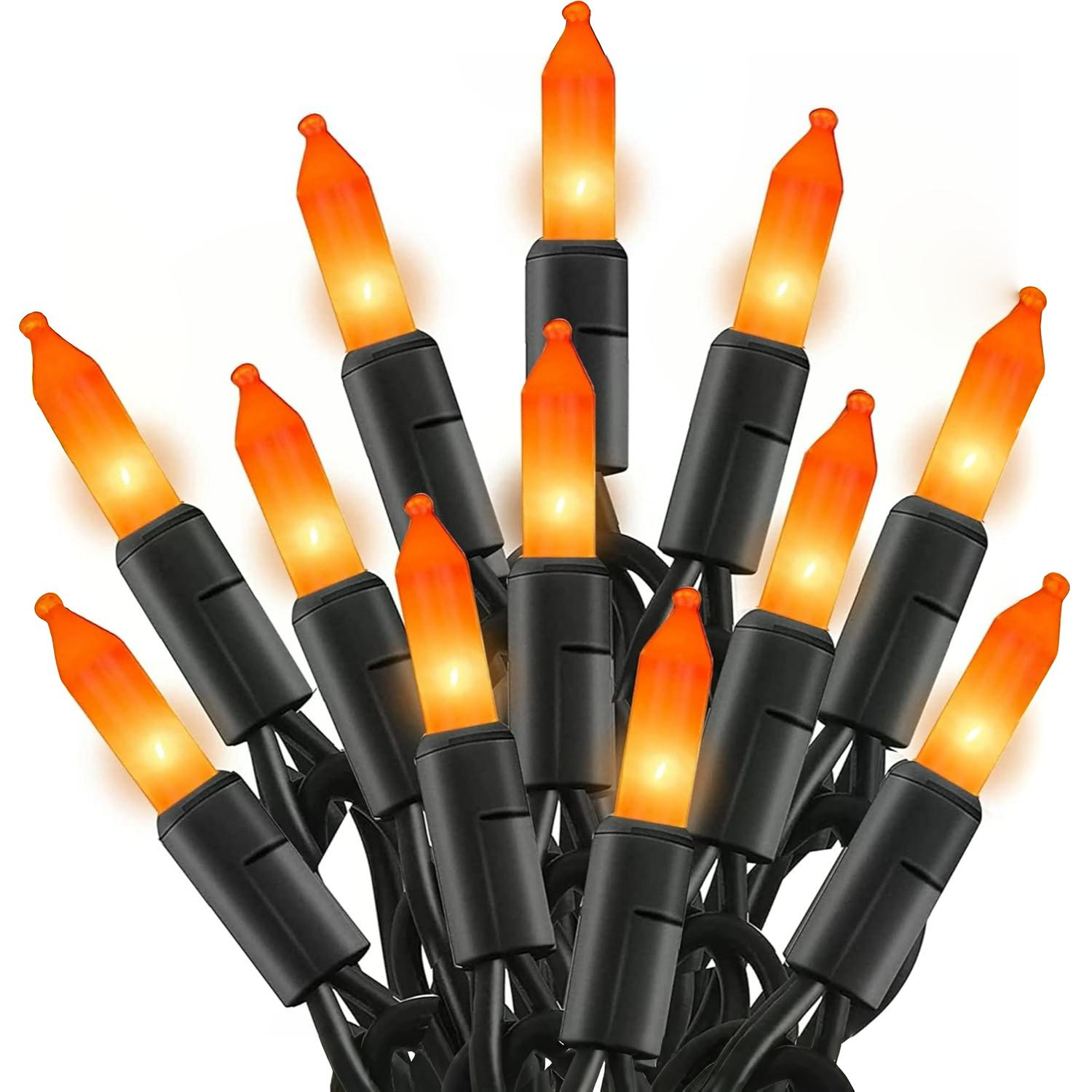 20FT 100 Count Incandescent Mini String Lights And Waterproof Halloween Decorations