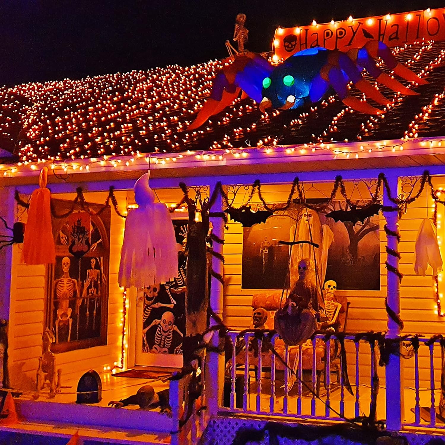 20FT 100 Count Incandescent Mini String Lights And Waterproof Halloween Decorations