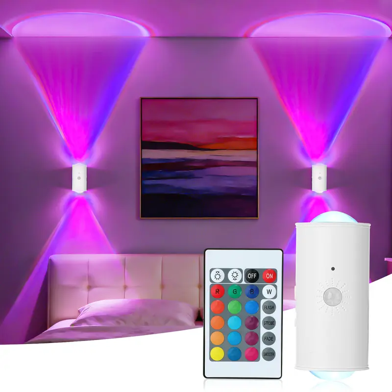 Smart RGB LED Wall Light With Motion Sensor And Dynamic Ambient Lighting