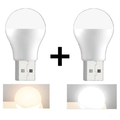 2 Pack USB Plug Powered LED Bulb Light-Sparklie Lights