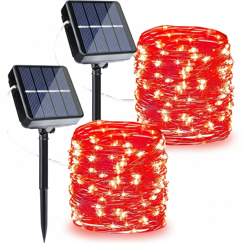 Pack Of 2 Halloween Solar String Lights