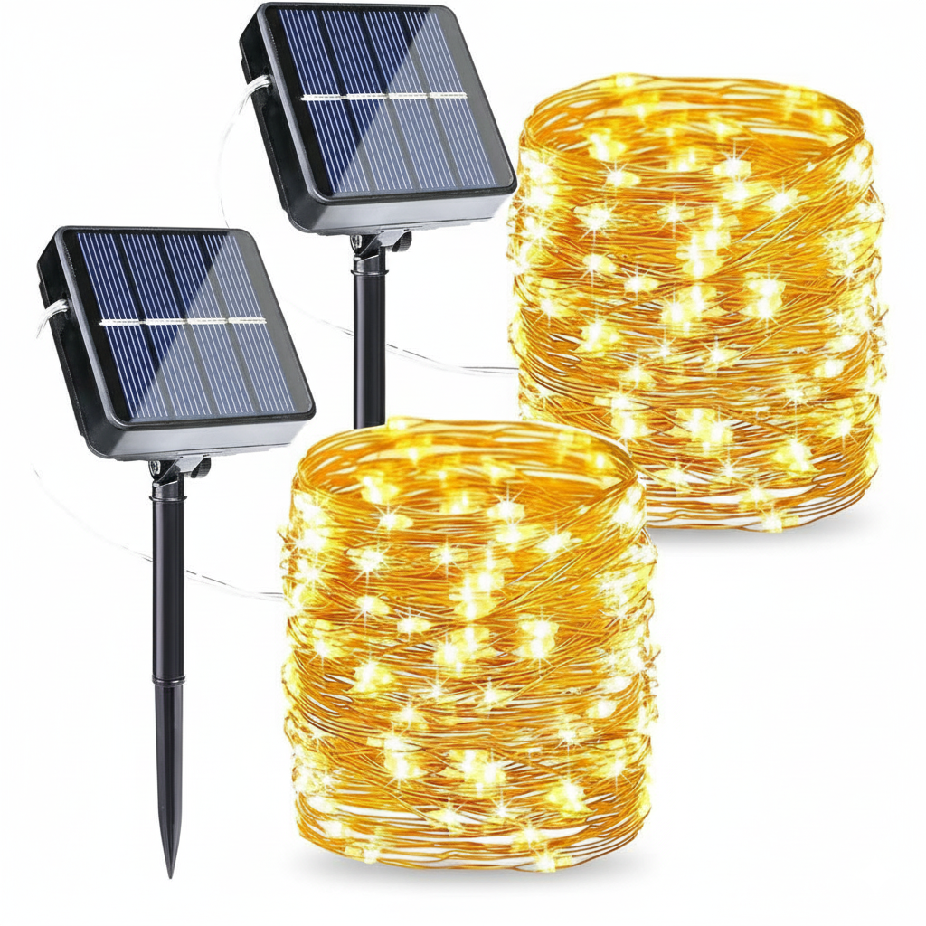 Pack Of 2 Halloween Solar String Lights