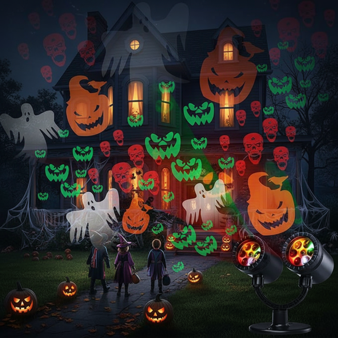 Dynamic Halloween Outdoor Projection Lights