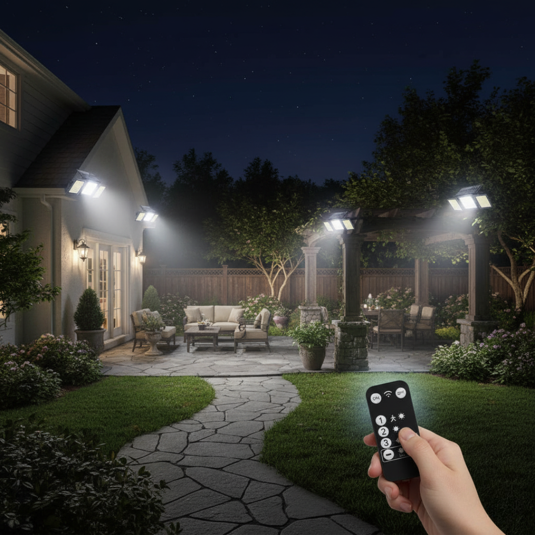Solar Lights Outdoor Waterproof 3 Pack Motion Sensor Flood Lights