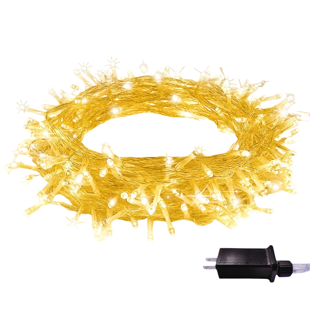 33ft Christmas String Lights With 100 LEDs And 8 Lighting Modes For Decor