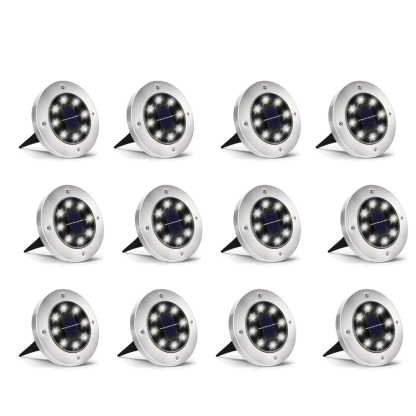 Solar Ground Lights Outdoor Waterproof Pathway